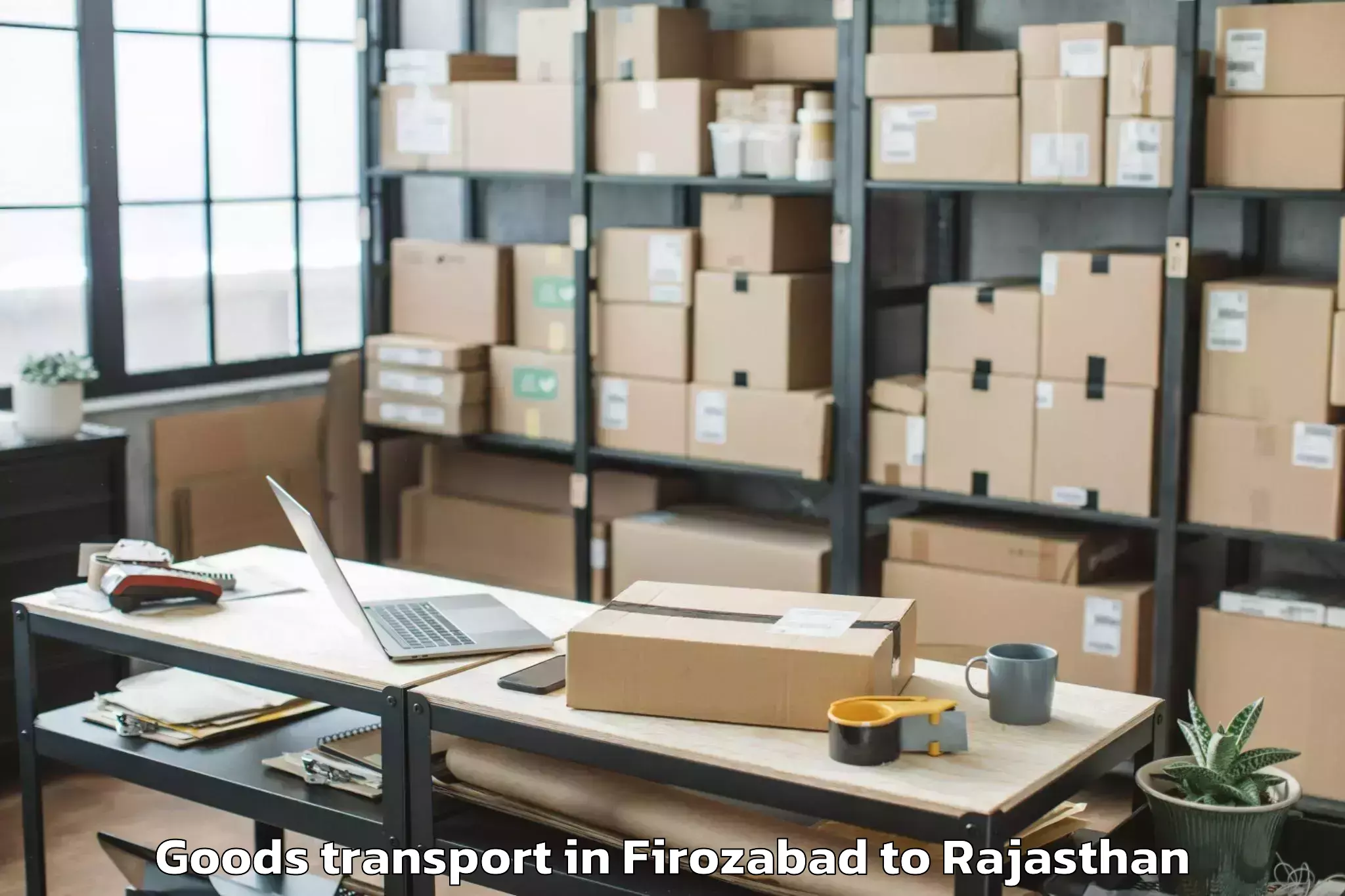 Leading Firozabad to Iiit Kota Goods Transport Provider